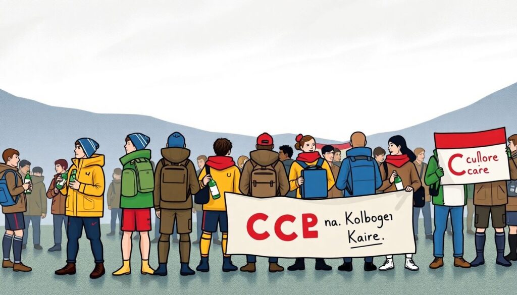 Фанатские хроники путешествий на выездные матчи - иллюстрация