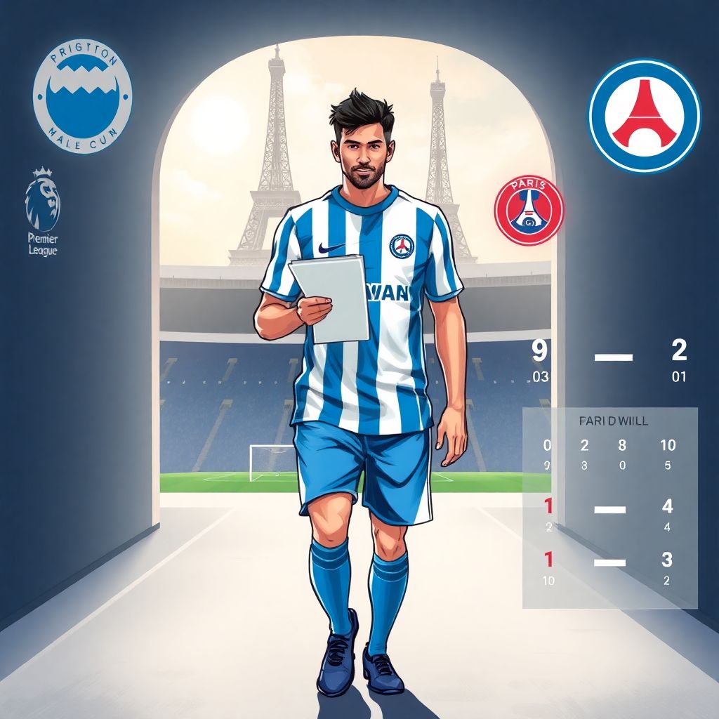 Защитник «Брайтона» Диего Коппола переходит в «Париж» на правах аренды