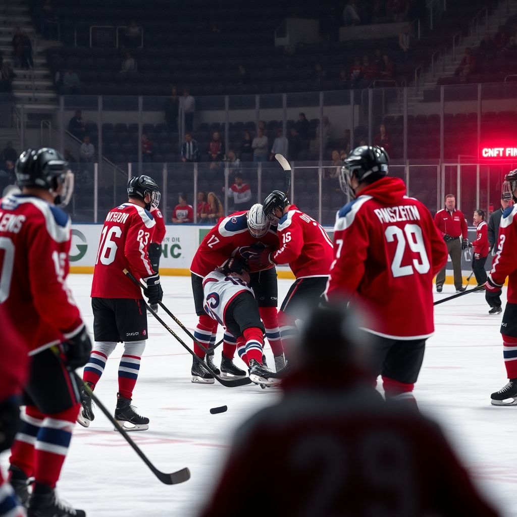 Российский хоккеист перерезал бедренную артерию коньком в матче Кубка России